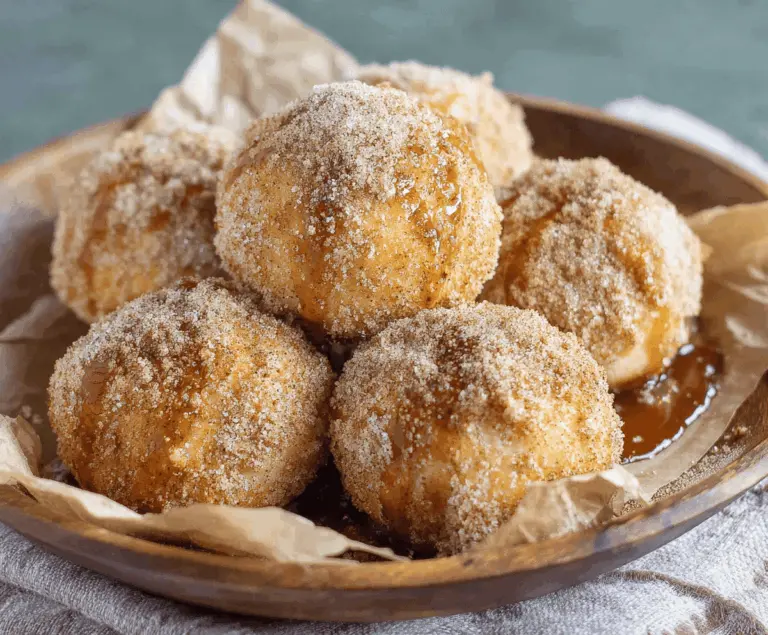 Delicious homemade Air Fryer Apple Pie Bombs with flaky crust and warm apple filling, served fresh and golden brown
