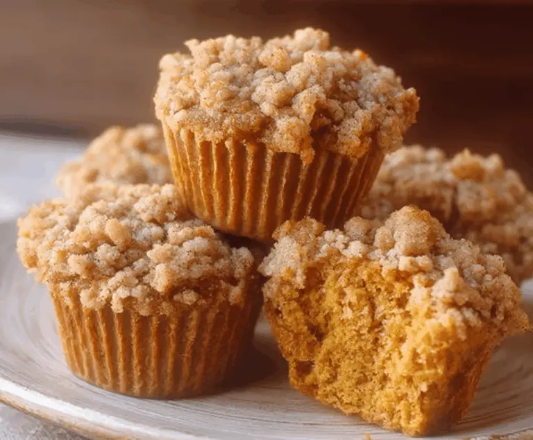 Delicious Apple Pumpkin Streusel Muffins topped with crumbly streusel and fresh apple slices, perfect for breakfast or snack
