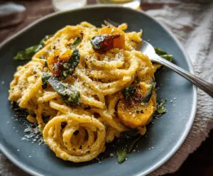 Creamy Roasted Garlic Butternut Squash Pasta