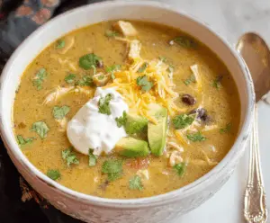 Green Enchilada Chicken Soup