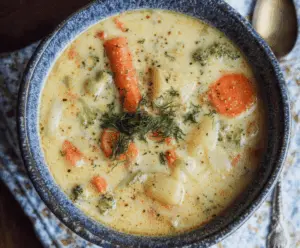 One Pot Creamy Vegetable Soup