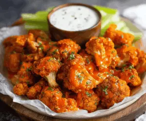Air Fryer Buffalo Cauliflower