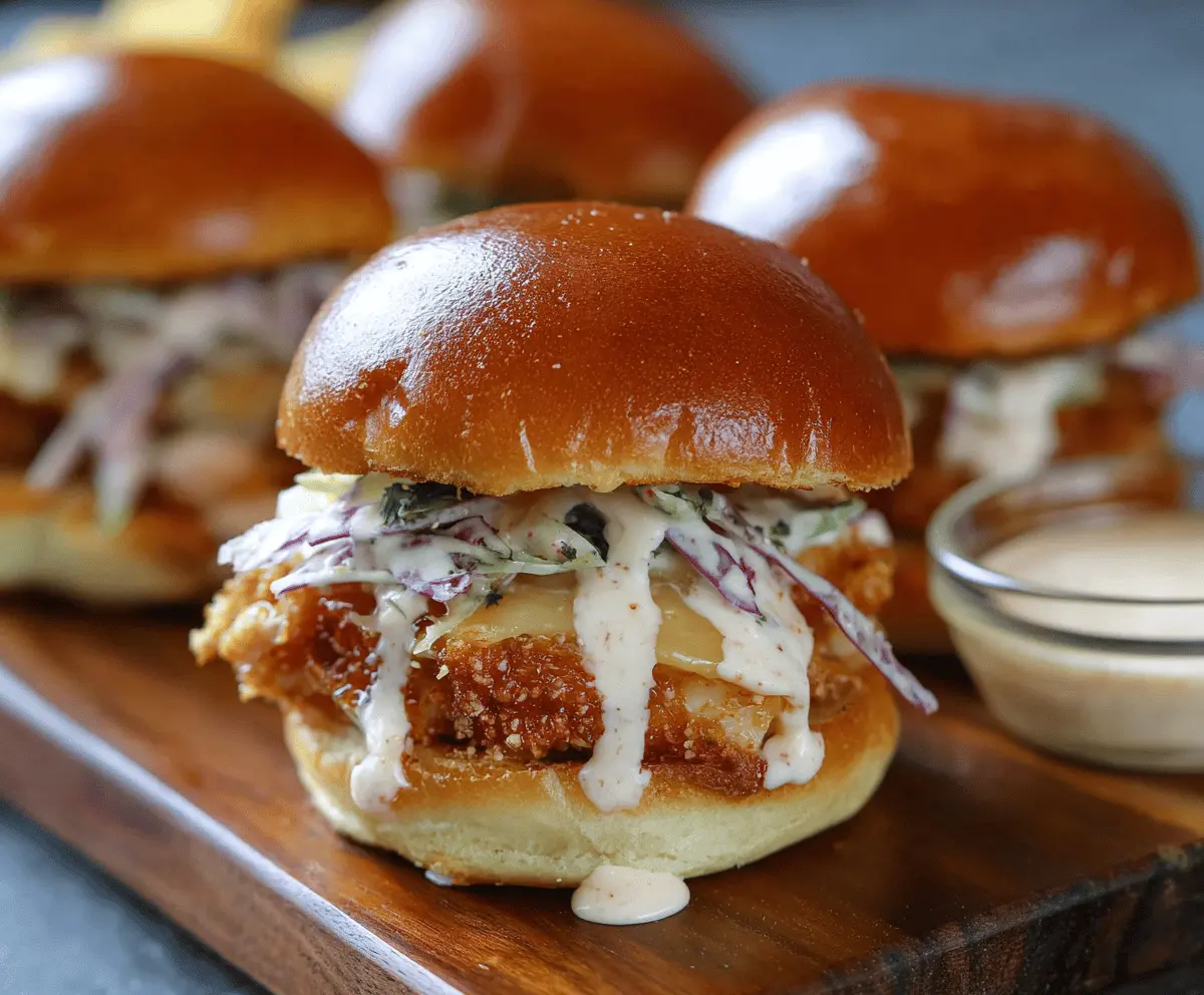 Easy Bang Bang Chicken Sliders Recipe