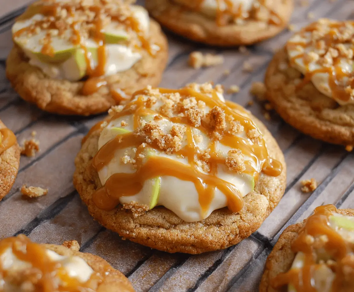Easy Caramel Apple Cookies Recipe