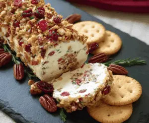 Cranberry Pecan Cheese Log