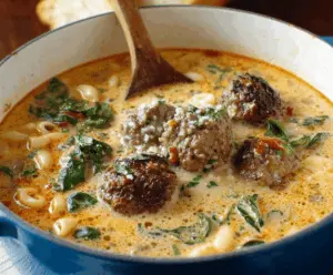 Creamy Italian Meatball Soup
