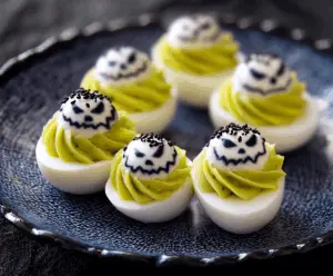 Creepy Deviled Eggs