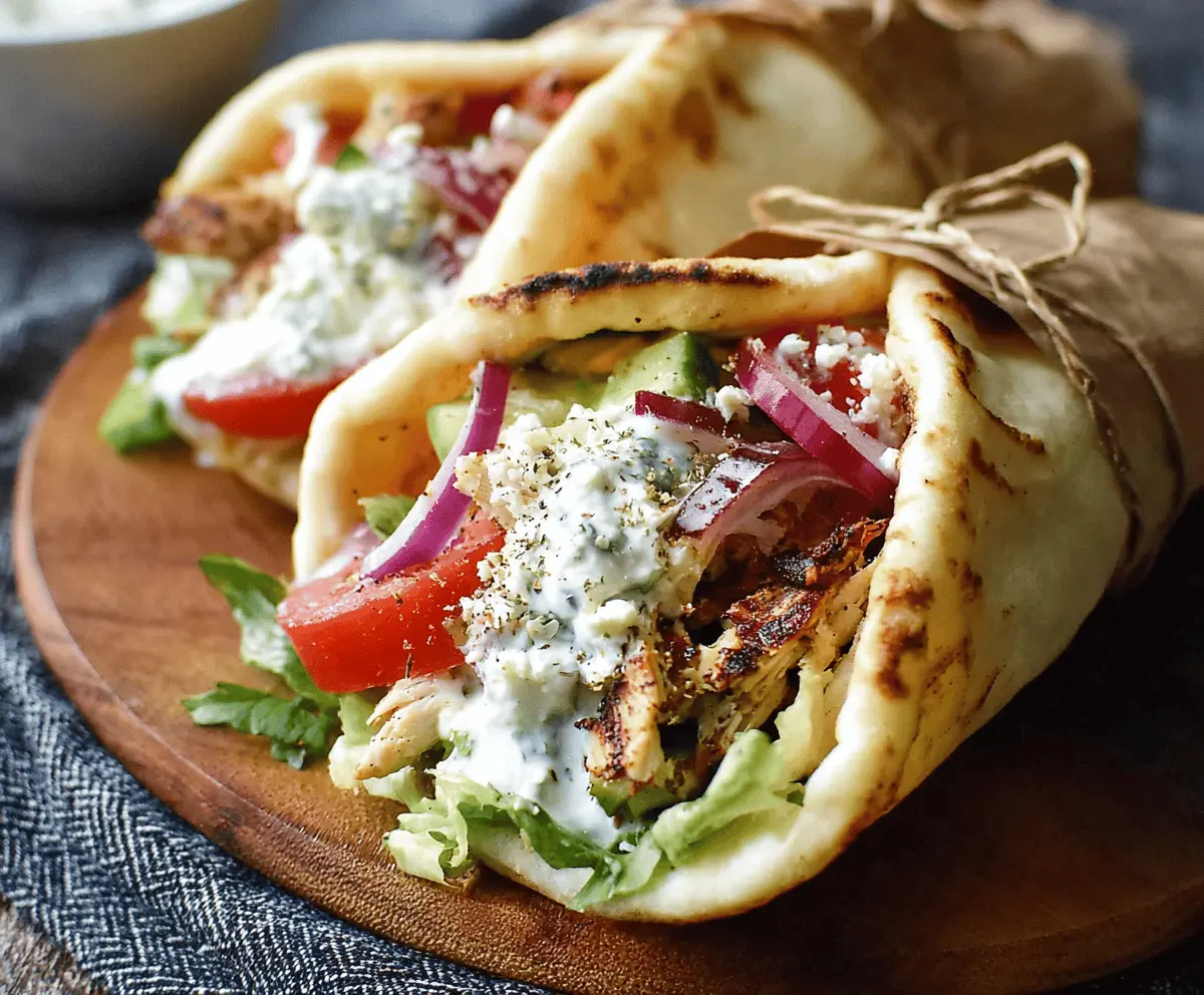 Easy Greek Chicken Gyros