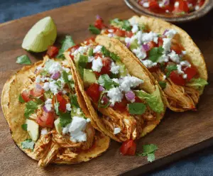 Healthy Slow Cooker Chicken Tacos