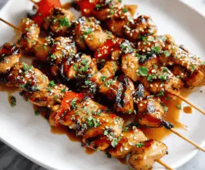 Honey Garlic Chicken Skewers