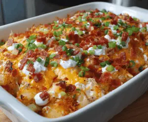 Loaded Potato Ranch Chicken Casserole