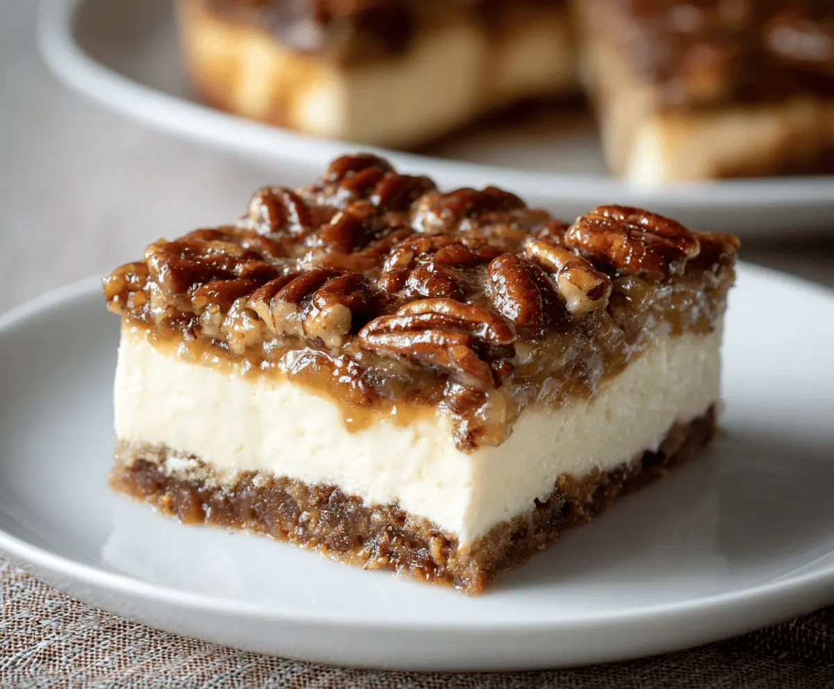 Creamy Pecan Pie Cheesecake
