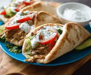 Slow Cooker Chicken Gyros