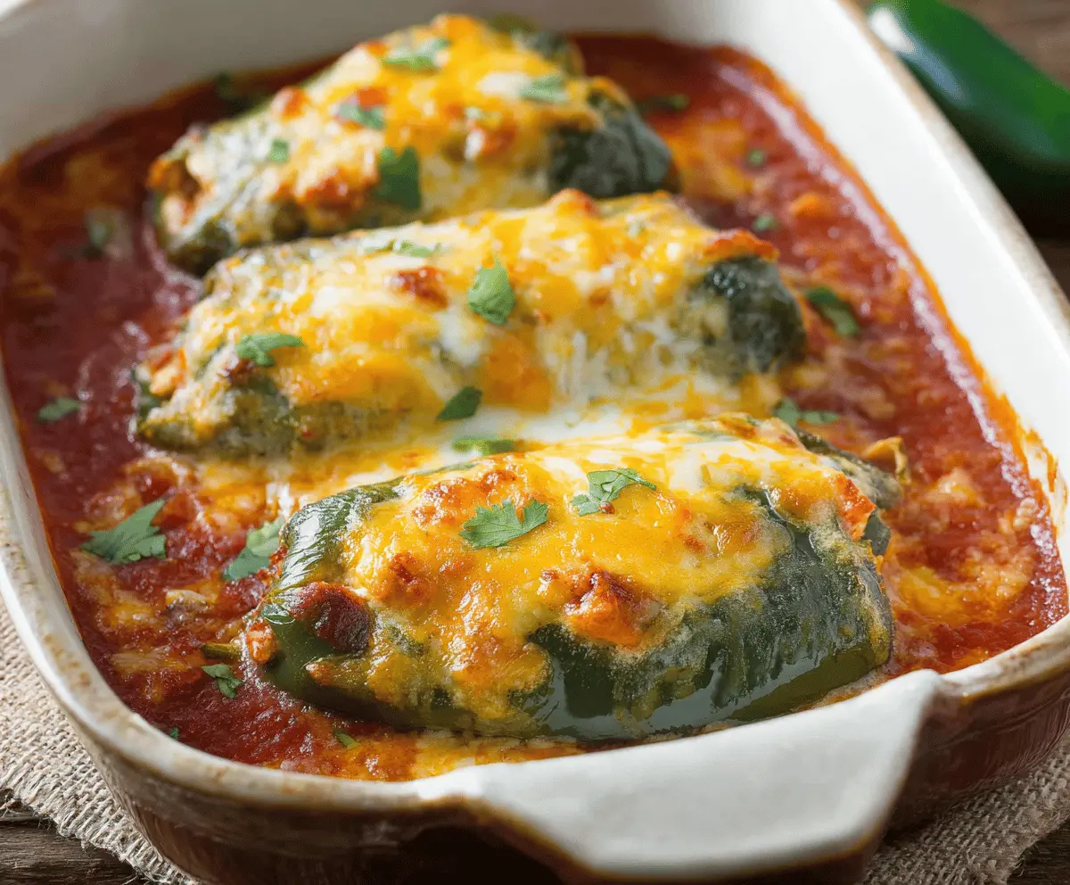 Easy Baked Chicken Chili Relleno