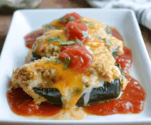Baked Chicken Chili Relleno