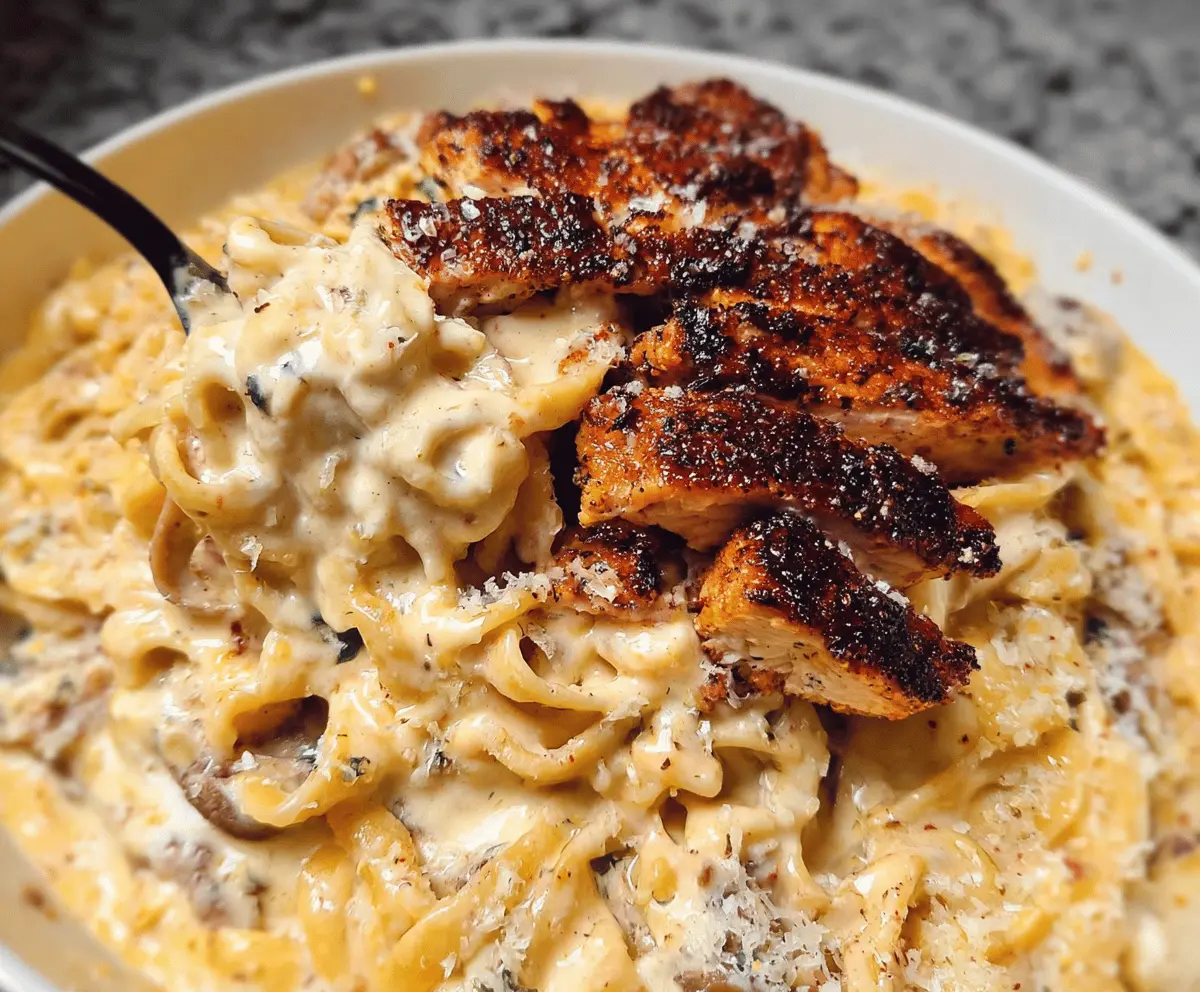 Easy Blackened Cajun Chicken Alfredo