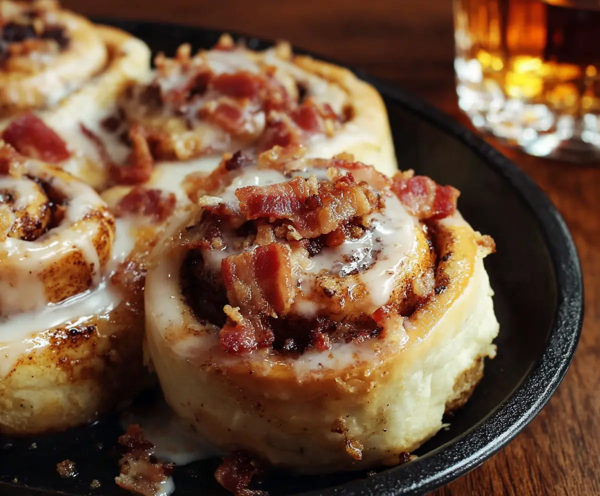 Sweet & Savory Bourbon Maple Bacon Rolls