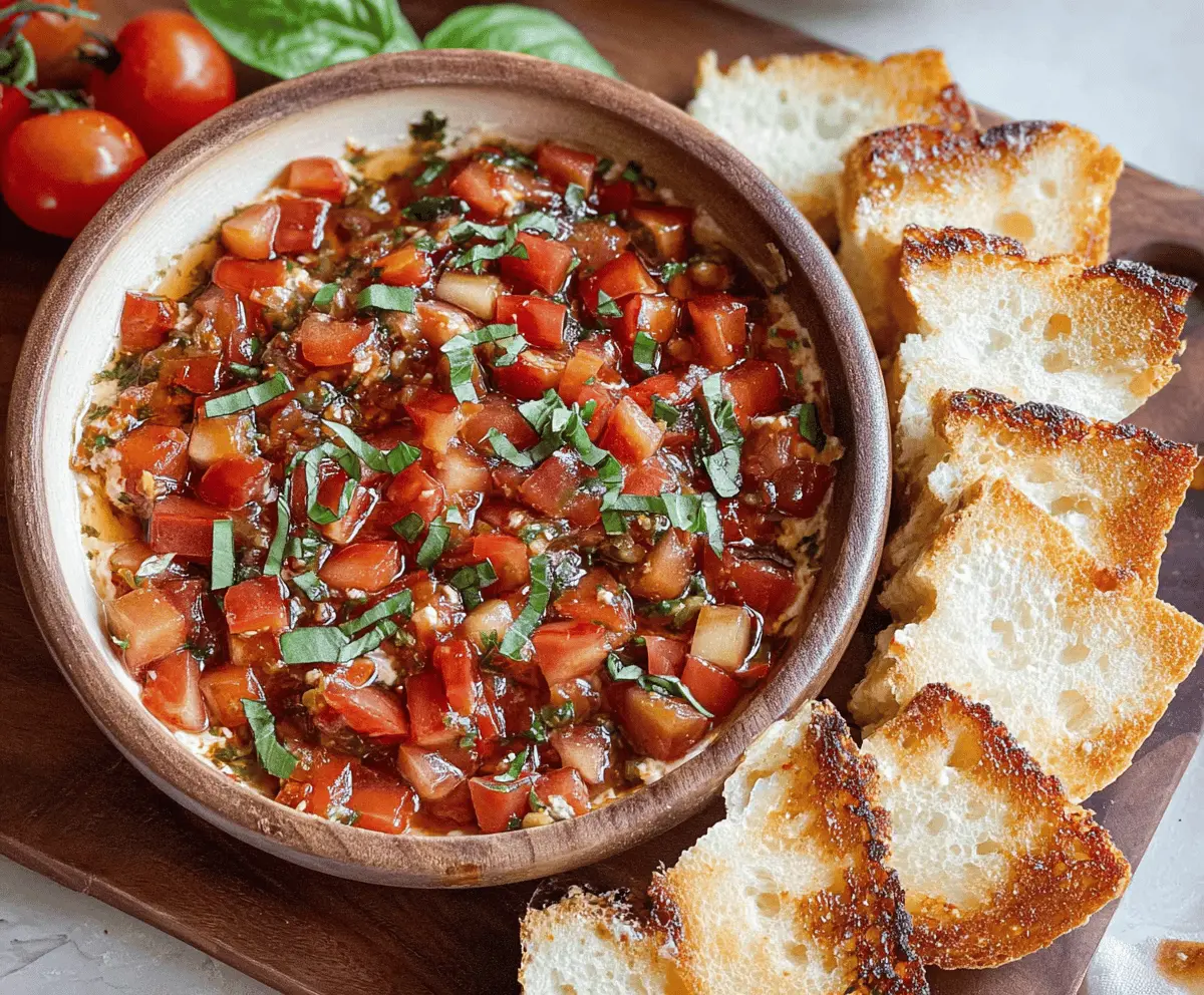 Easy Bruschetta Dip Recipe