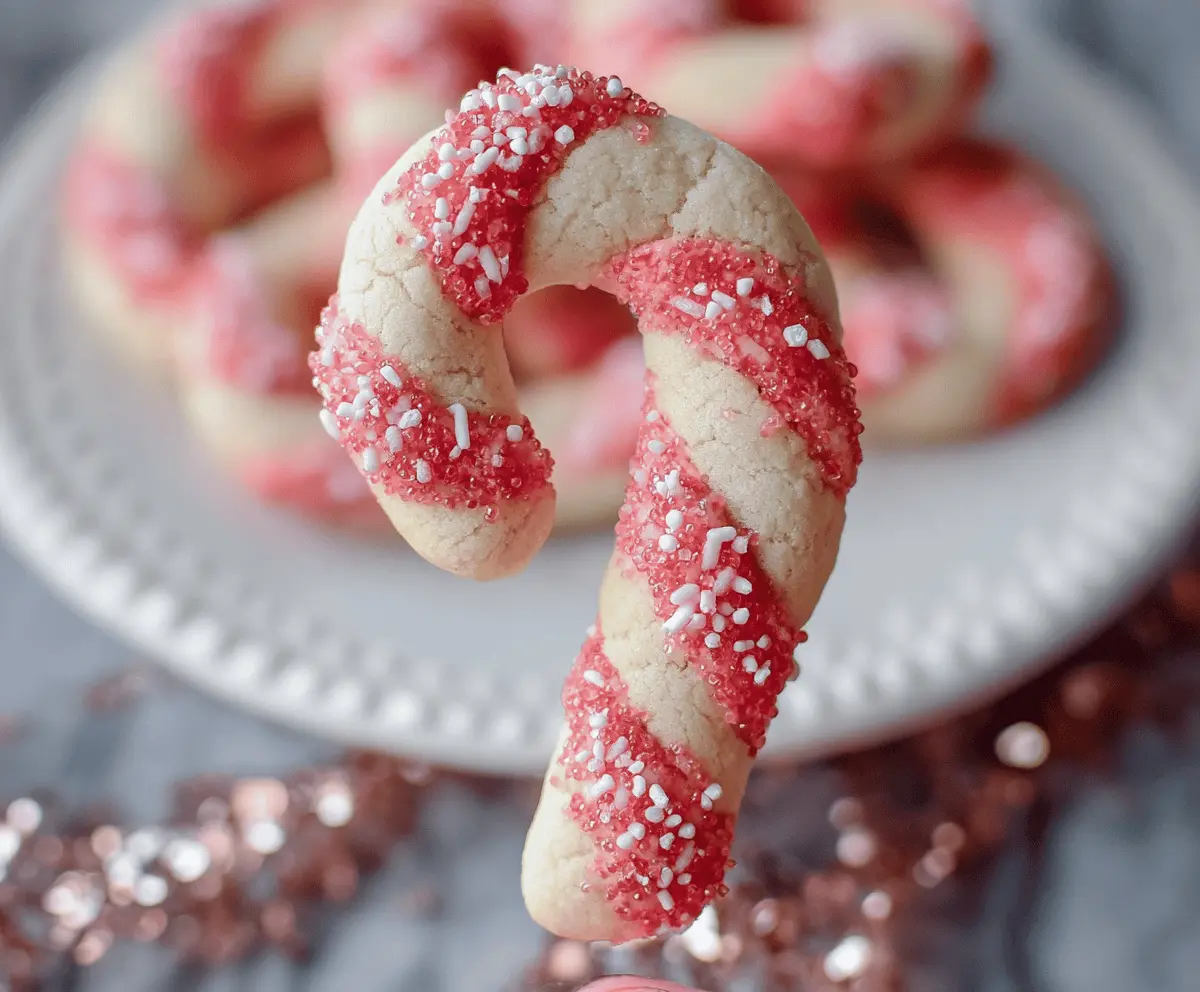 Easy Candy Cane Cookies Recipe