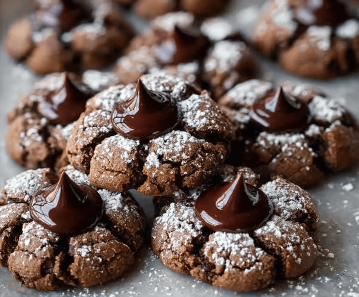 Easy Chocolate Blossom Cookies Recipe
