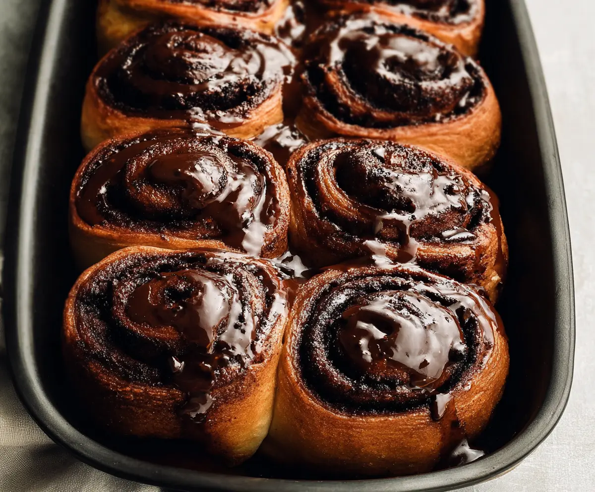 Easy Chocolate Cinnamon Rolls