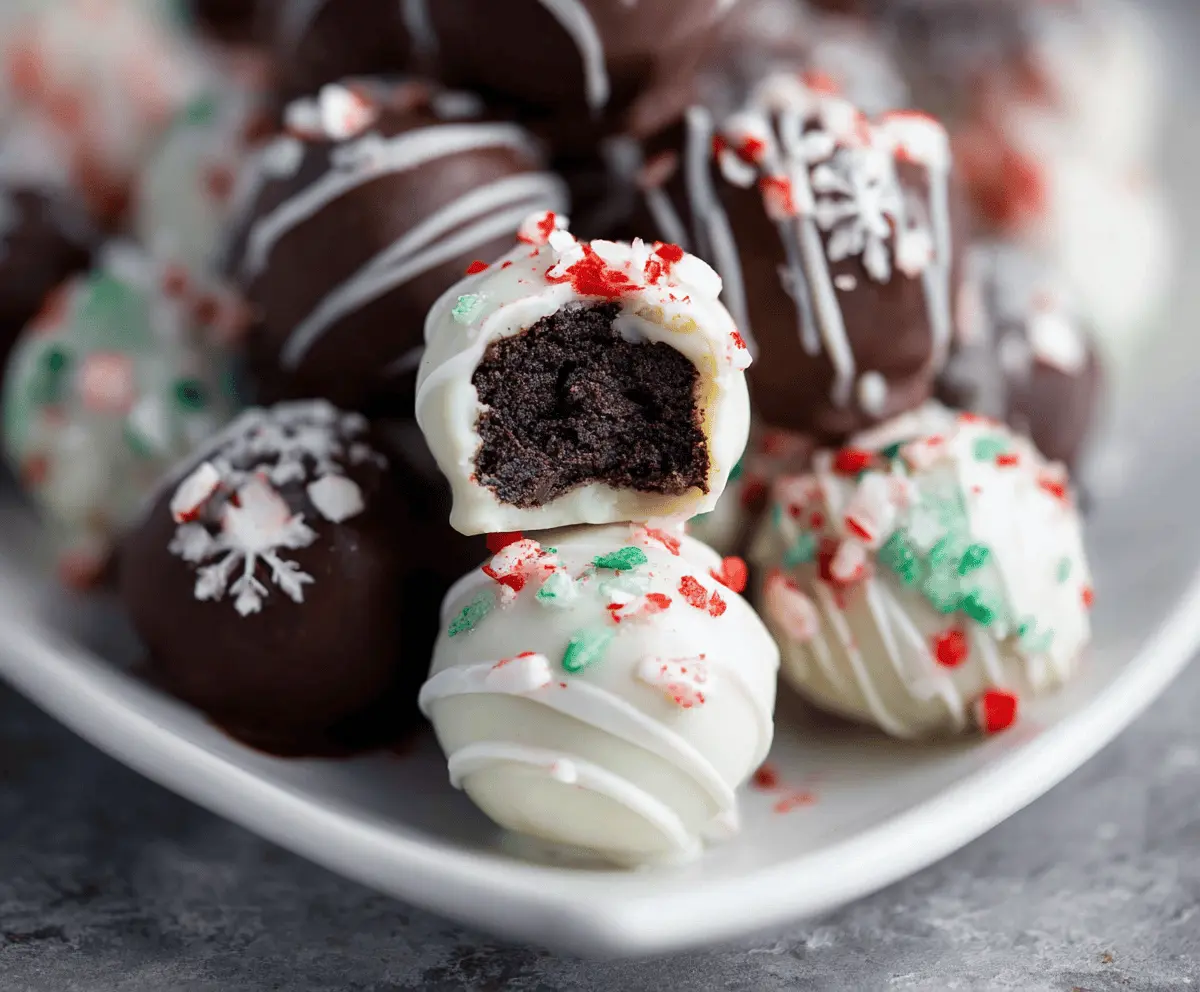 Easy Christmas Oreo Balls Recipe