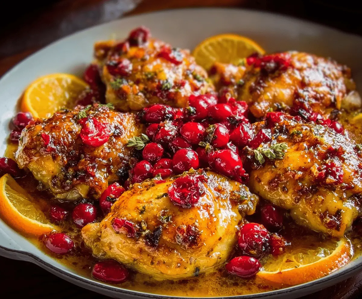 Tangy Cranberry Orange Chicken Recipe