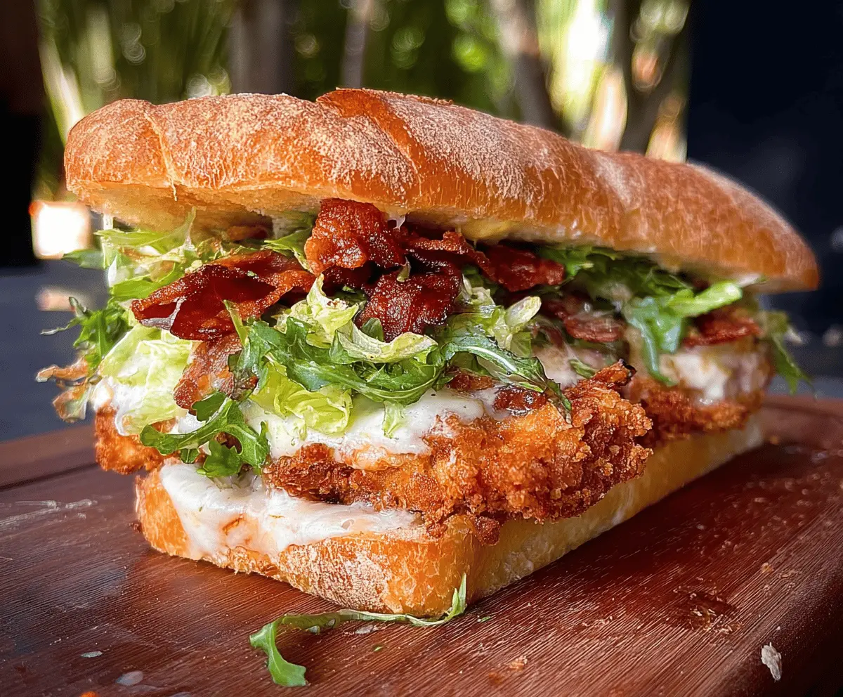 Crispy Chicken Caesar Sandwich Recipe