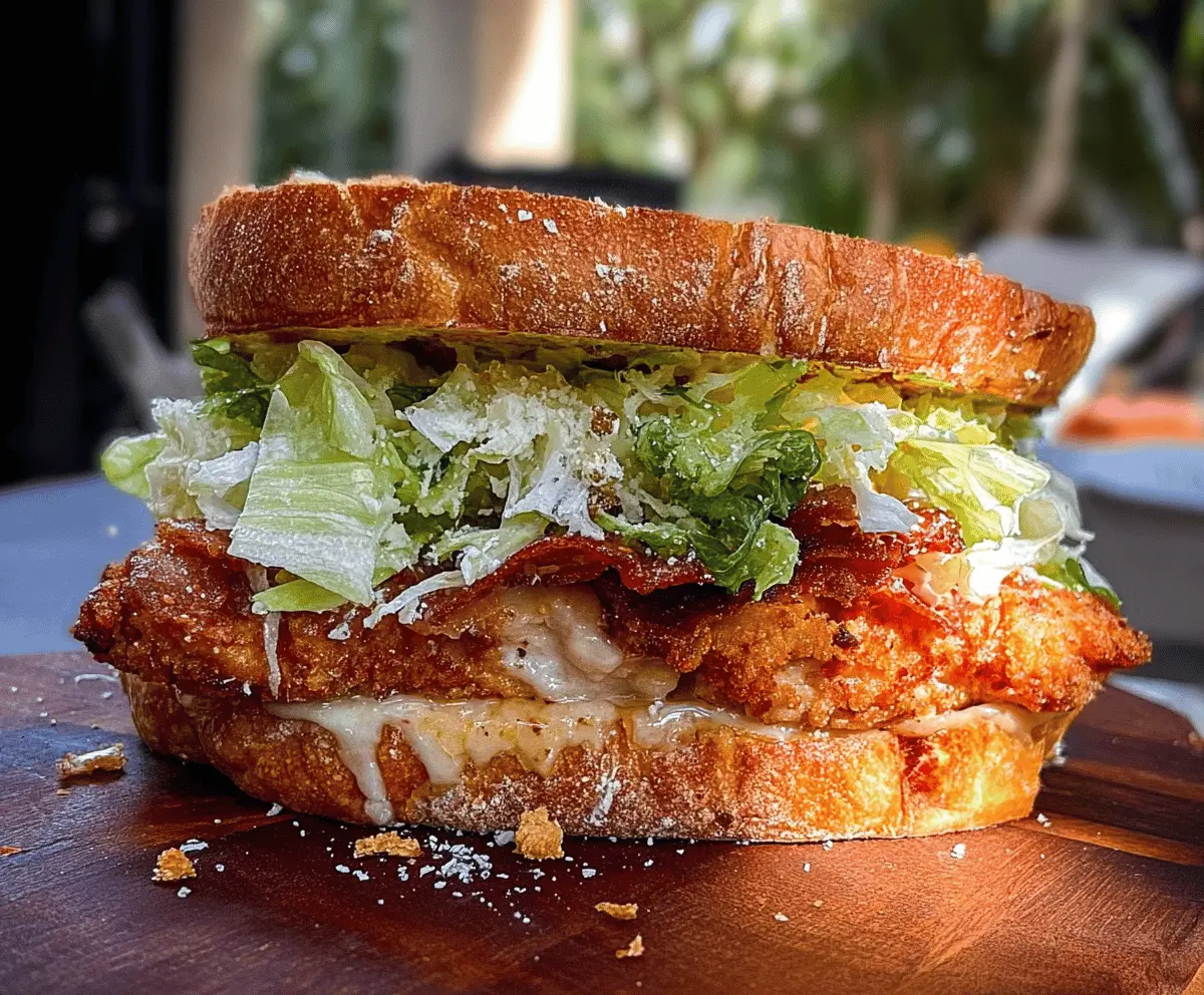 Crispy Chicken Caesar Sandwich