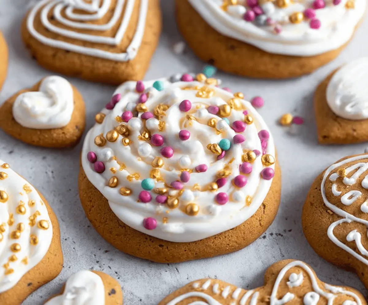 Delicious CRUMBL gingerbread cookies with a festive, spicy flavor profile.