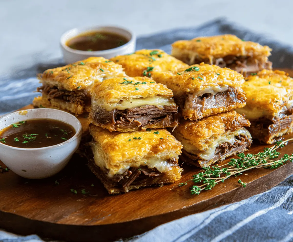 Tasty French Dip Squares Recipe