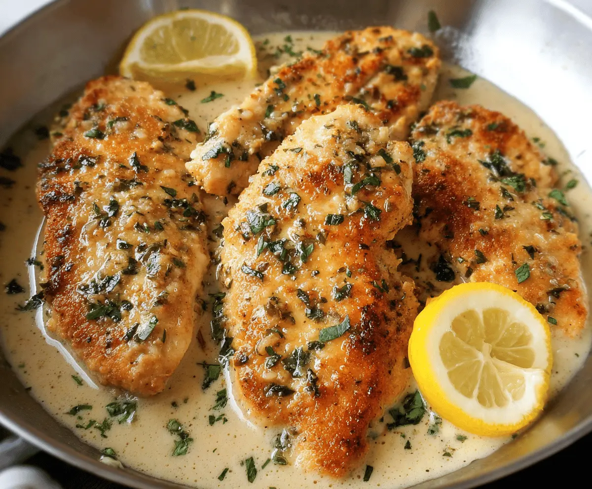 Juicy garlic Parmesan chicken breast with golden crust served on a plate