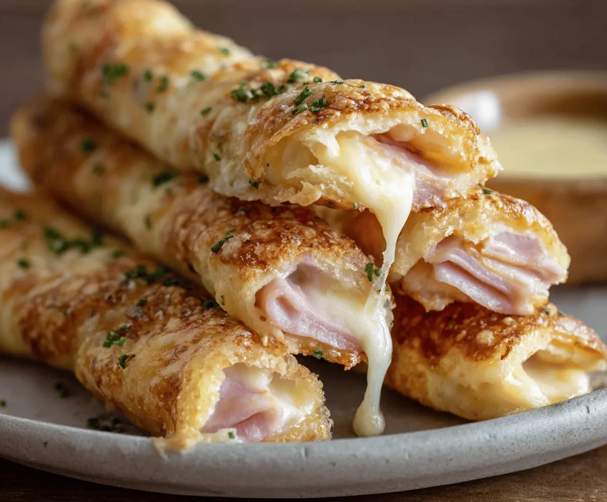 Easy Ham and Cheese Sticks