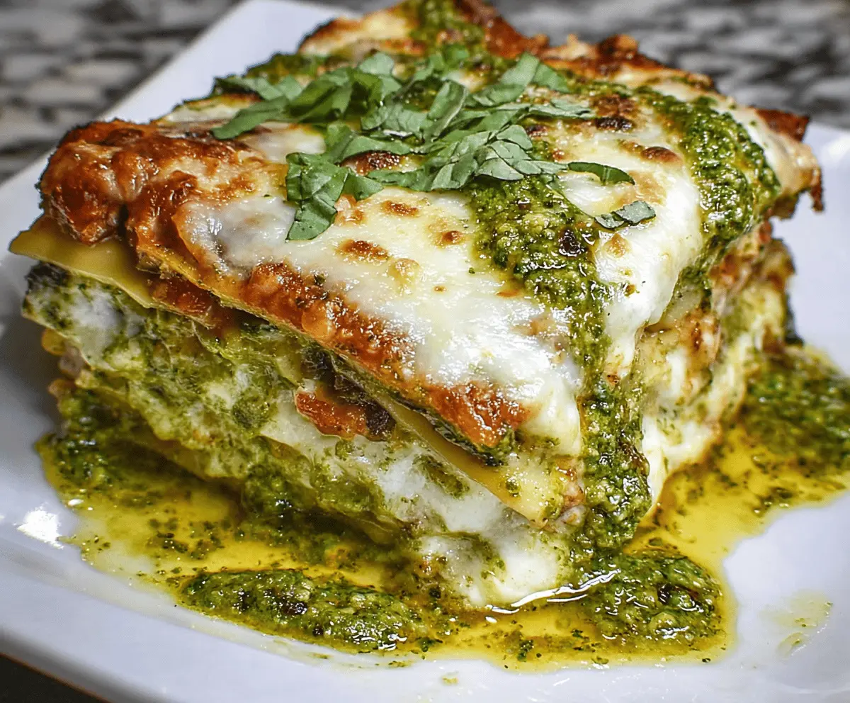 Easy Pesto Lasagna Recipe
