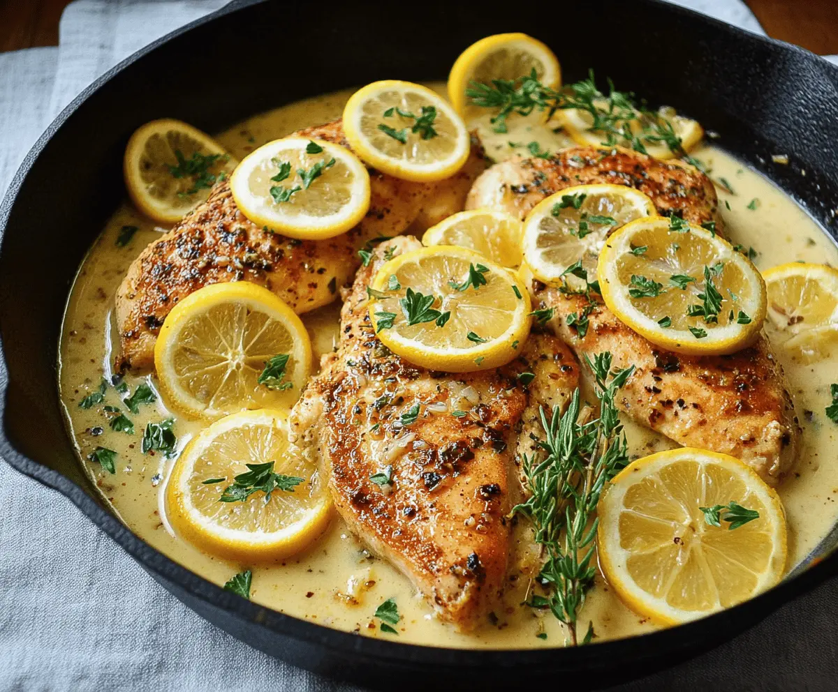 Easy Lemon Garlic Chicken Skillet