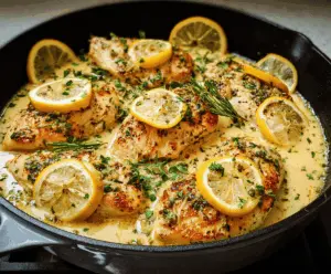 Lemon Garlic Chicken Skillet