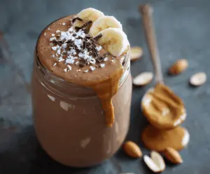 Chocolate Peanut Butter Protein Smoothie