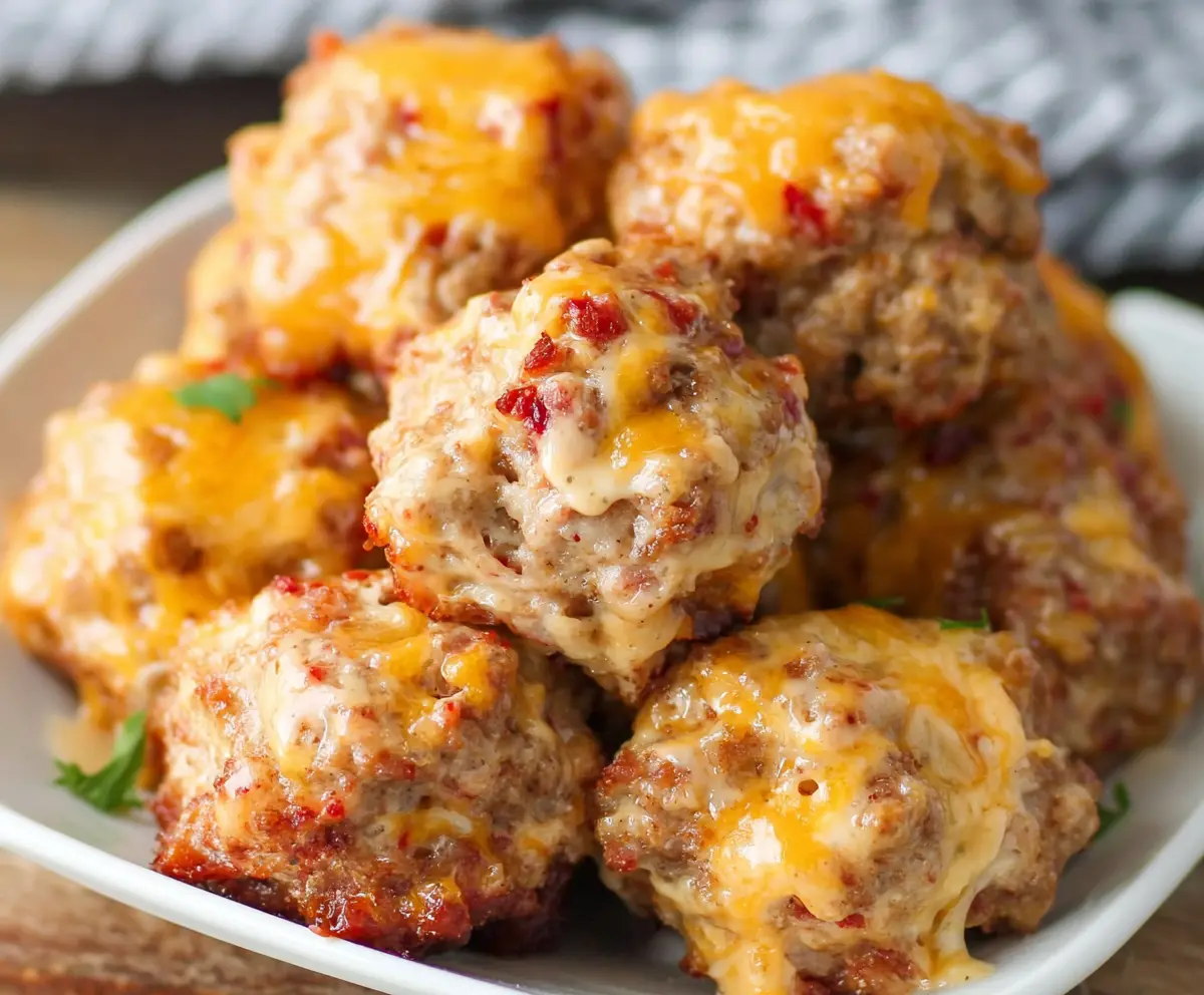 Easy Rotel Sausage Balls Recipe