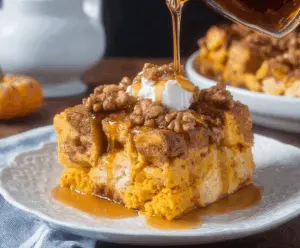 Pumpkin Spice French Toast Casserole