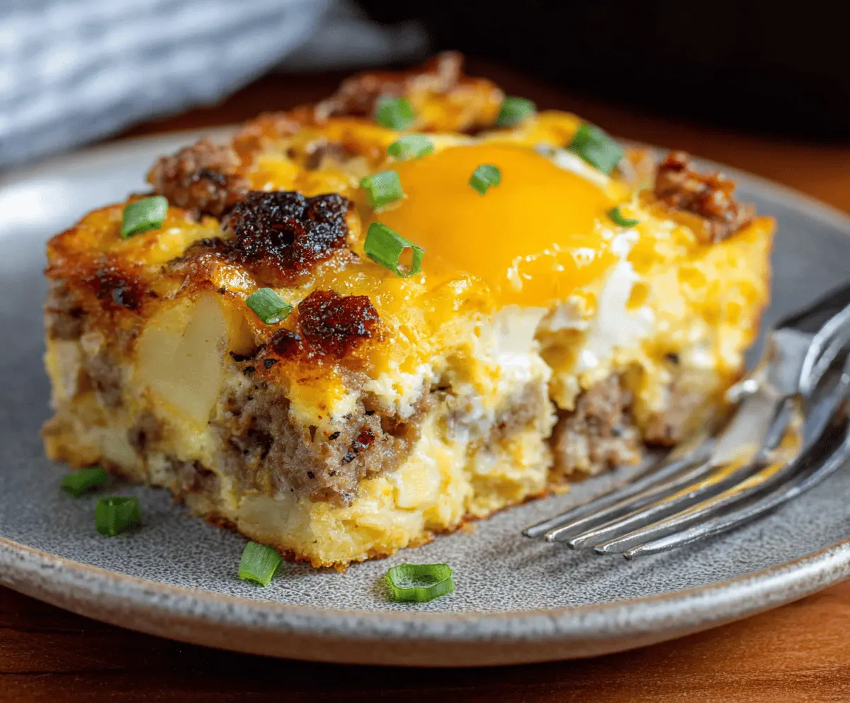 Easy Sausage & Egg Casserole