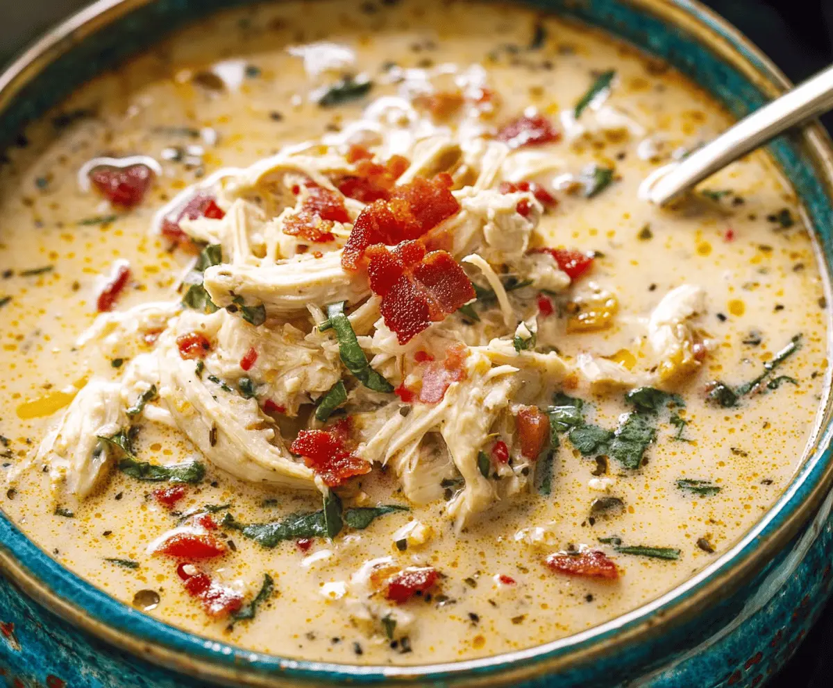 Easy Creamy Crack Chicken Soup