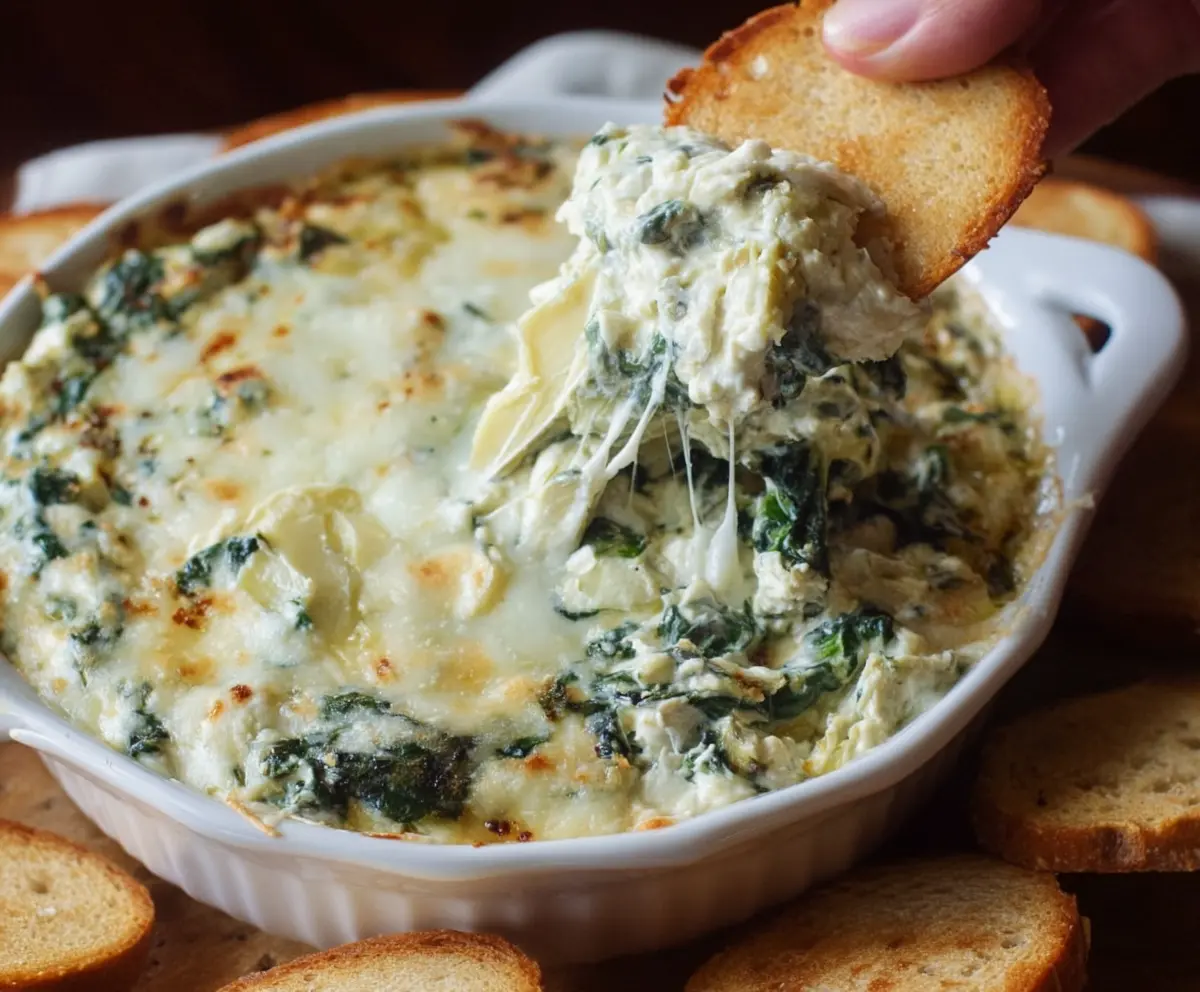 Easy Spinach Artichoke Dip Recipe