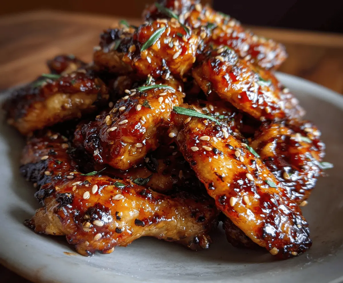 Sticky Pineapple-Teriyaki Chicken Wings