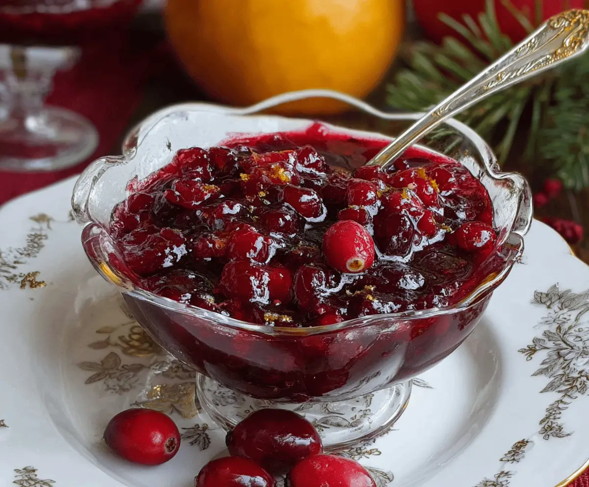 Easy Christmas Cranberry Sauce