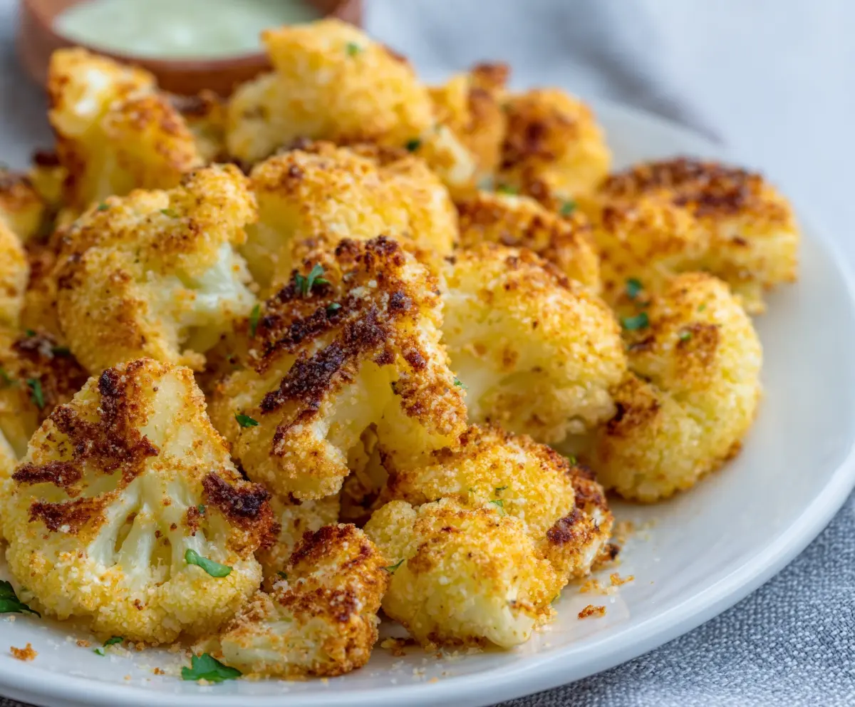 Crispy Air Fryer Parmesan Cauliflower