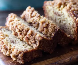 Banana Bread with Streusel Crumb Topping