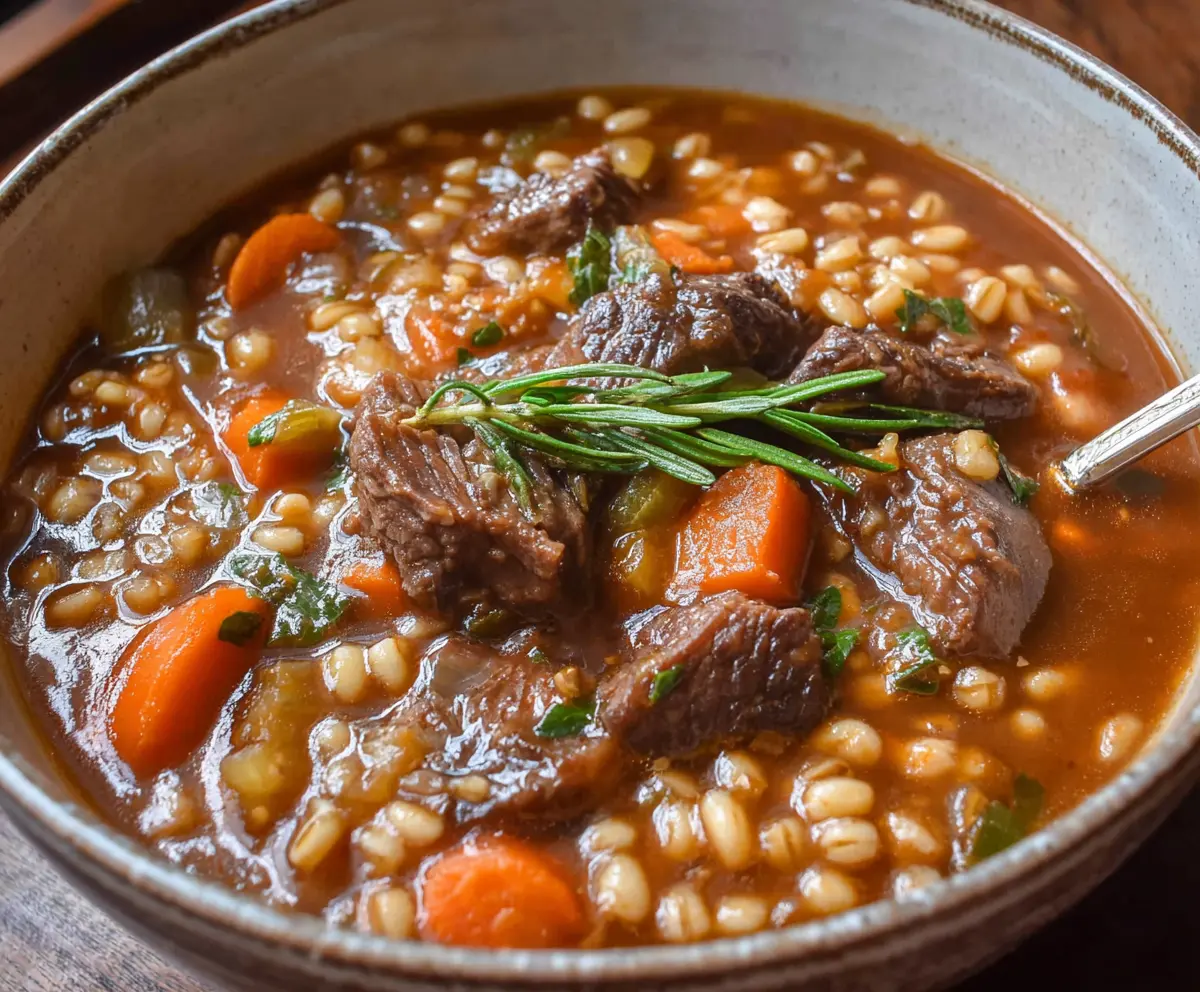 Hearty Beef and Barley Soup Recipe