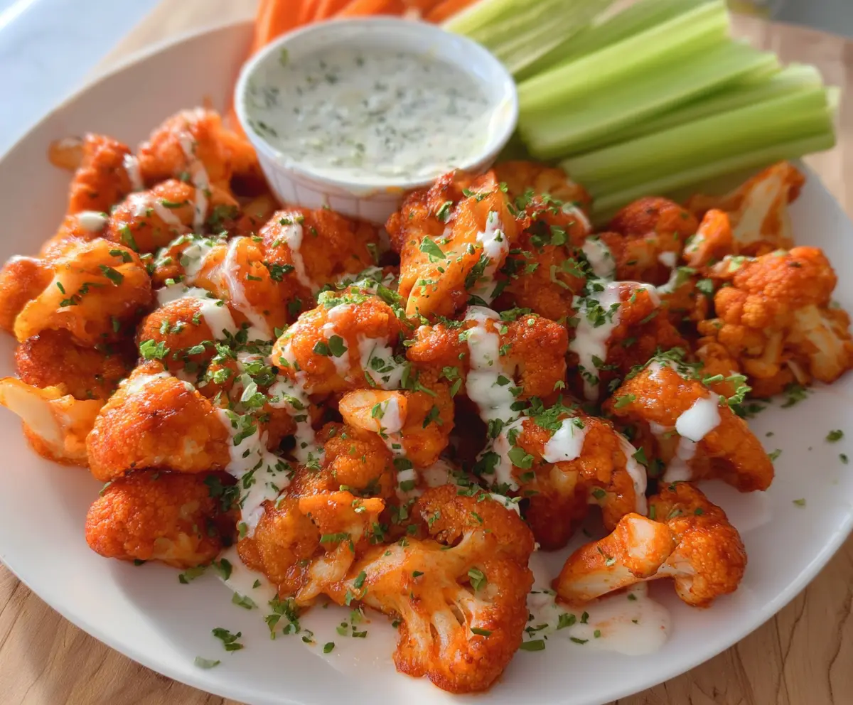 Crispy Buffalo Cauliflower Bites