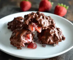 Chocolate Strawberry Yogurt Clusters