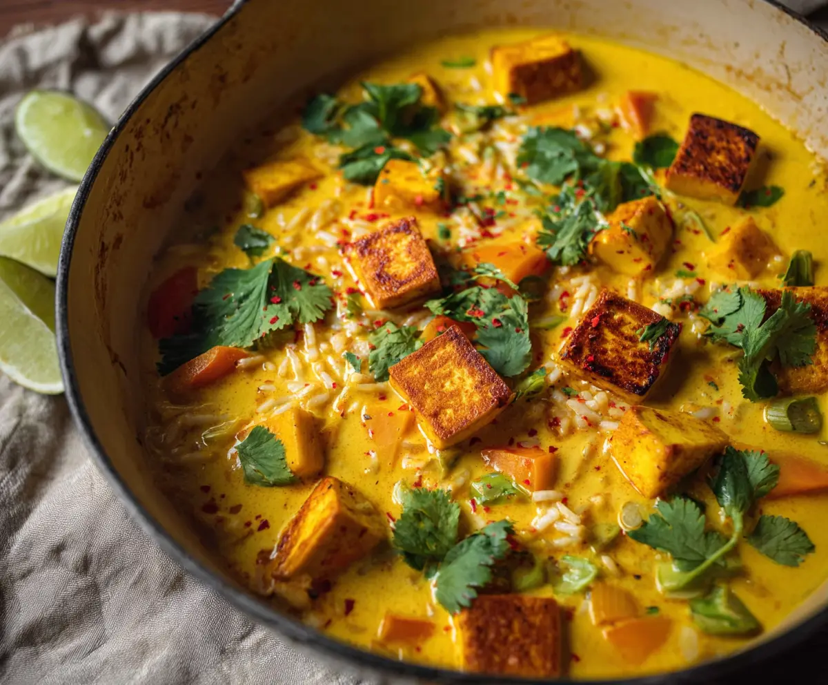 Easy Creamy Coconut Curry Tofu